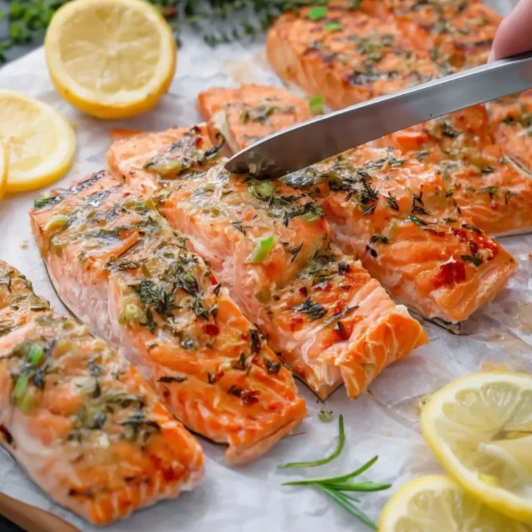Gegrillter Lachs mit mediterraner Marinade