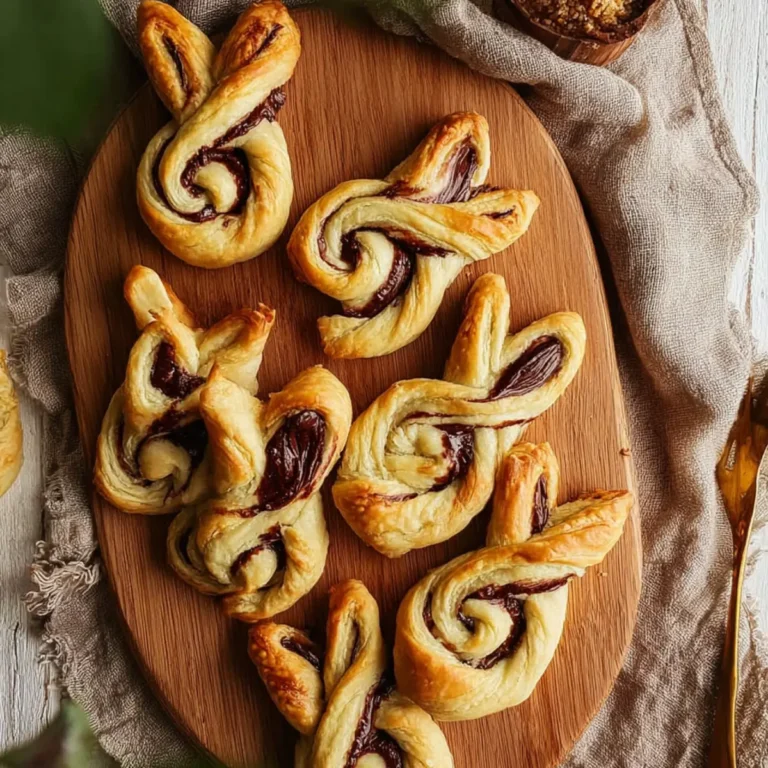 Blätterteig Hasen mit Nutella