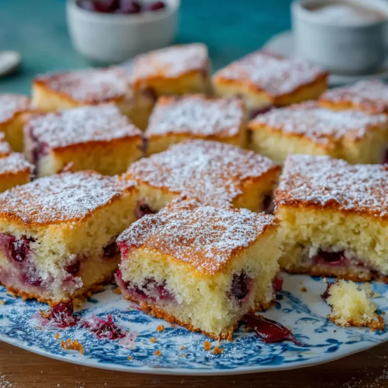 Buttermilchkuchen mit Kirschen
