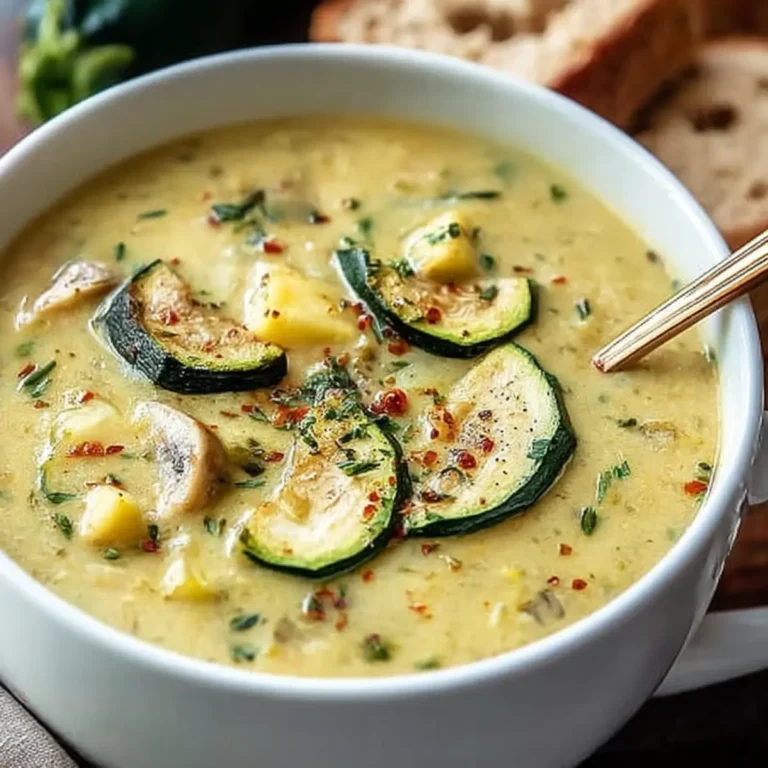 Cremige Zucchinisuppe