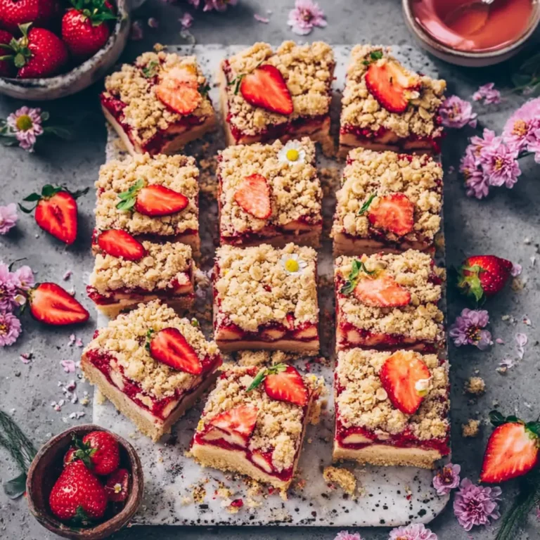 Erdbeerkuchen mit Streuseln