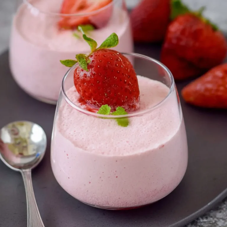 Erdbeermousse