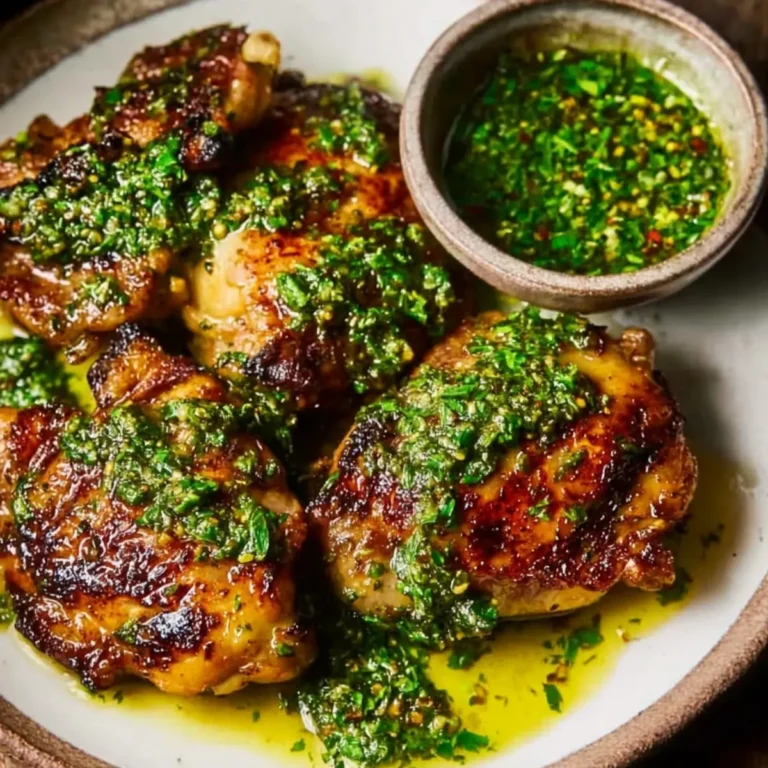 Gegrillte Chimichurri Hähnchenschenkel