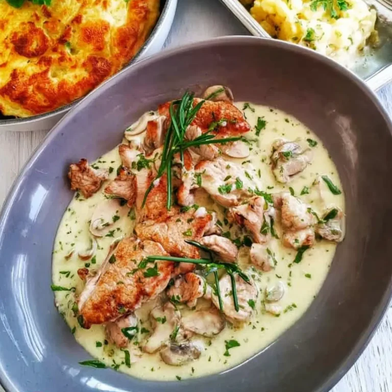 Geschnetzeltes an Bärlauchsauce