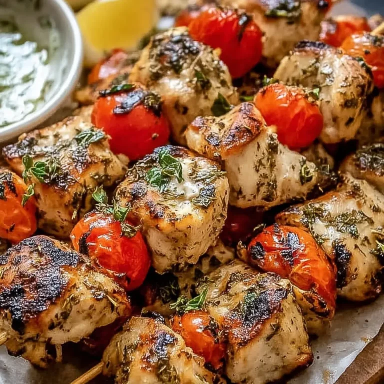 Griechisches Hähnchen Souvlaki