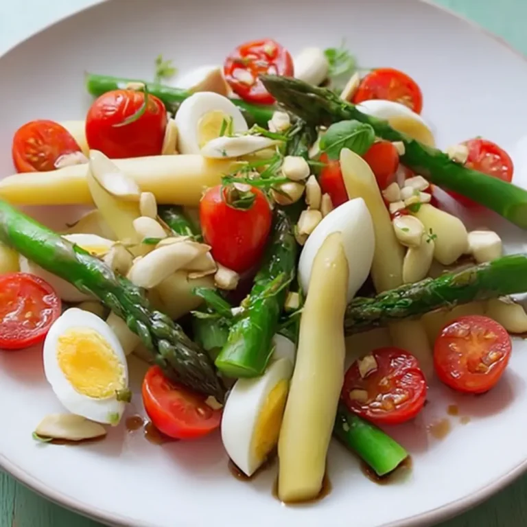 Grüner Spargelsalat mit Balsamico Vinaigrette