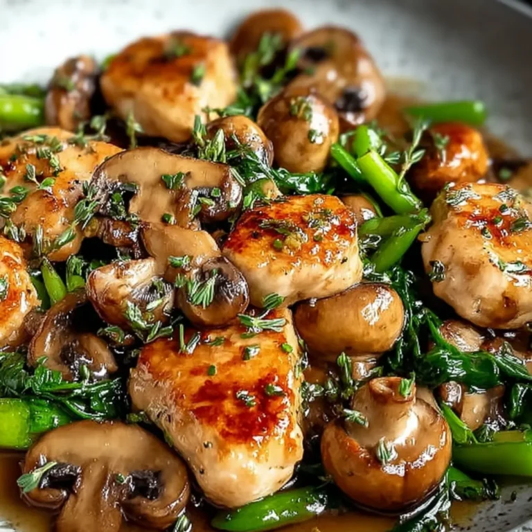 Hähnchen Pilz Pfanne