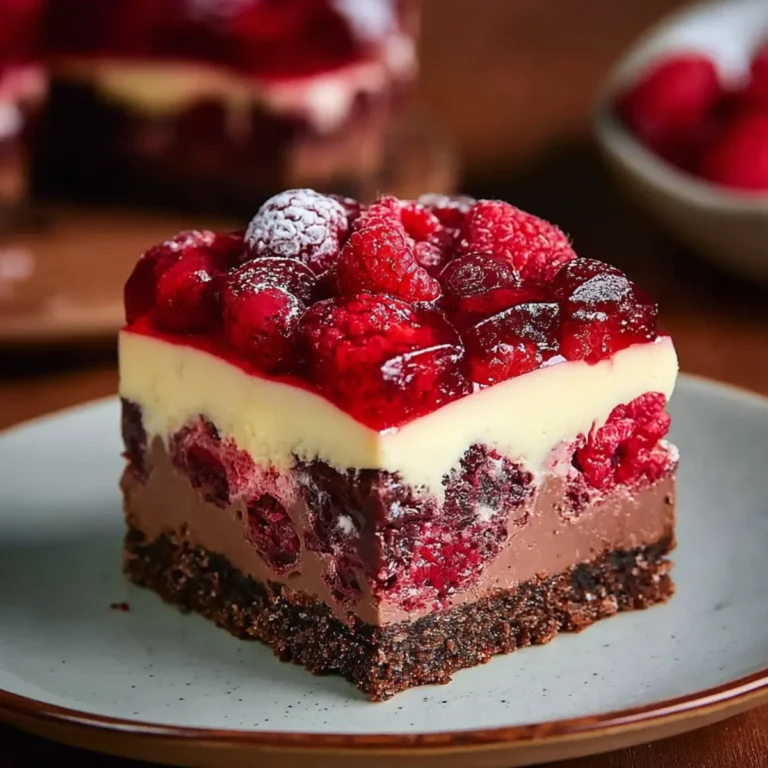 Himbeerkuchen mit Schokopudding