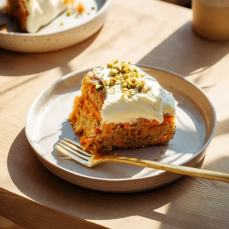 Karottenkuchen mit weißer Schokocreme