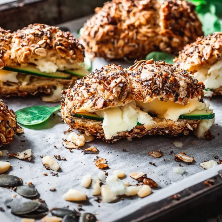 Müslibrötchen mit Hüttenkäse