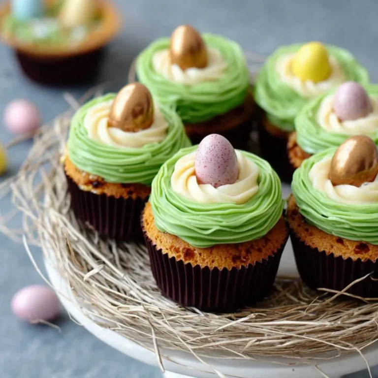 Oster Cupcakes mit weißer Schokolade