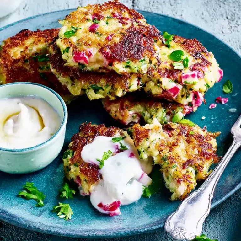 Radieschenbratlinge mit Joghurtdip