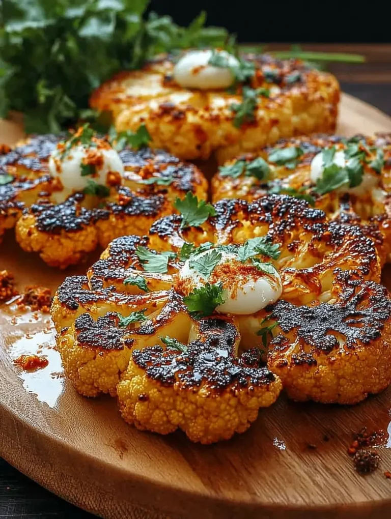 Scharfe Gegrillte Blumenkohlsteaks