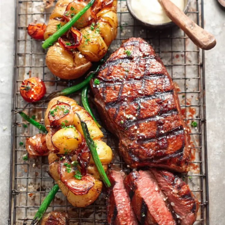 US Roastbeef mit gefüllten Kartoffeln