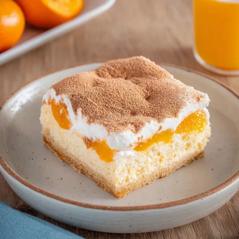 Veganer Fantakuchen mit Mandarinen und Schmand