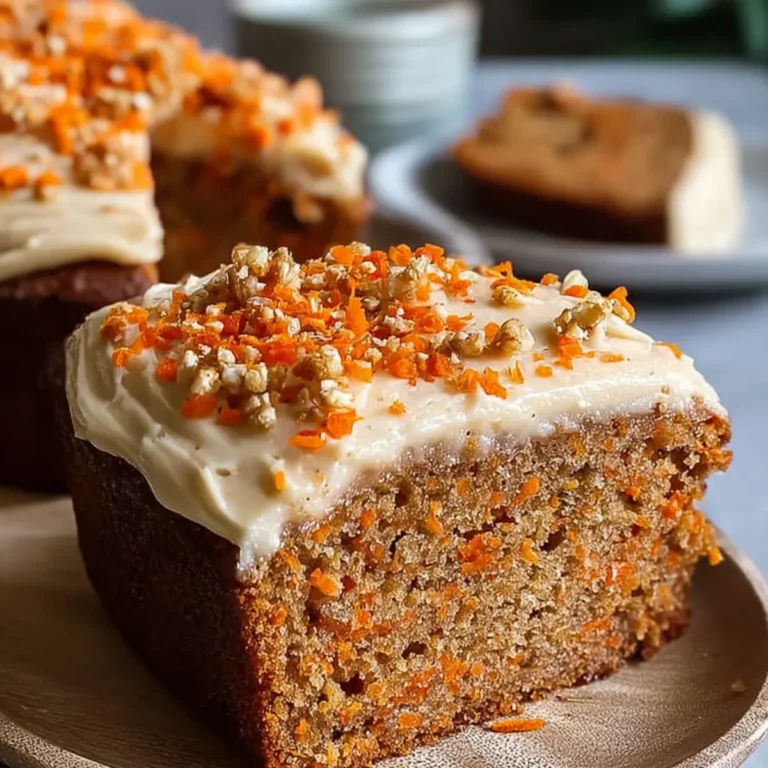 Veganer Karottenkuchen Laib