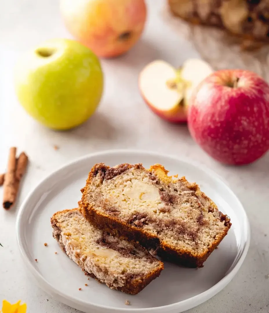 Veganer Zimtkuchen mit Apfel