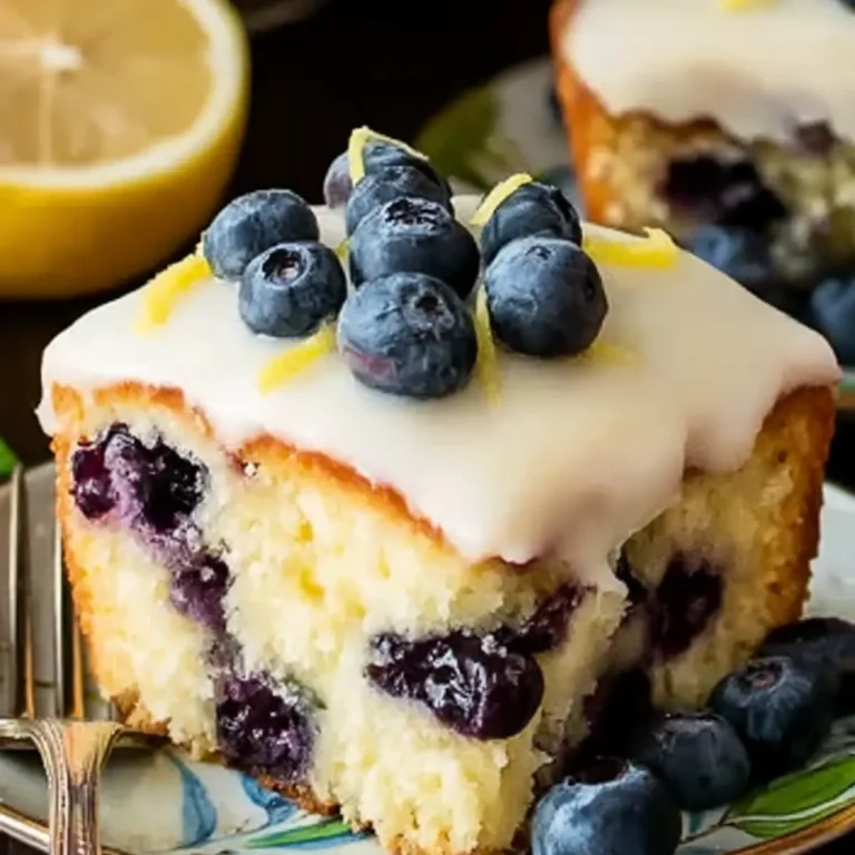 Zitronen Blaubeer Kuchen