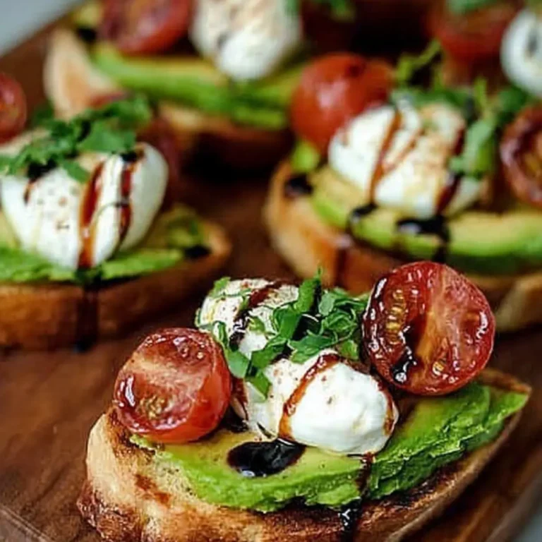 Avocado Burrata Bruschetta