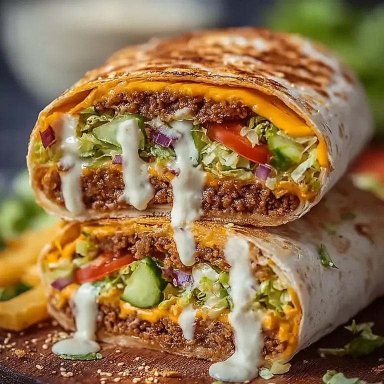 Big Mac Rolle mit viel Soße