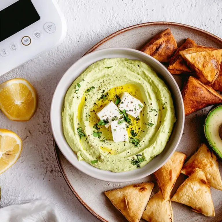 Cremiger Avocado Feta Dip