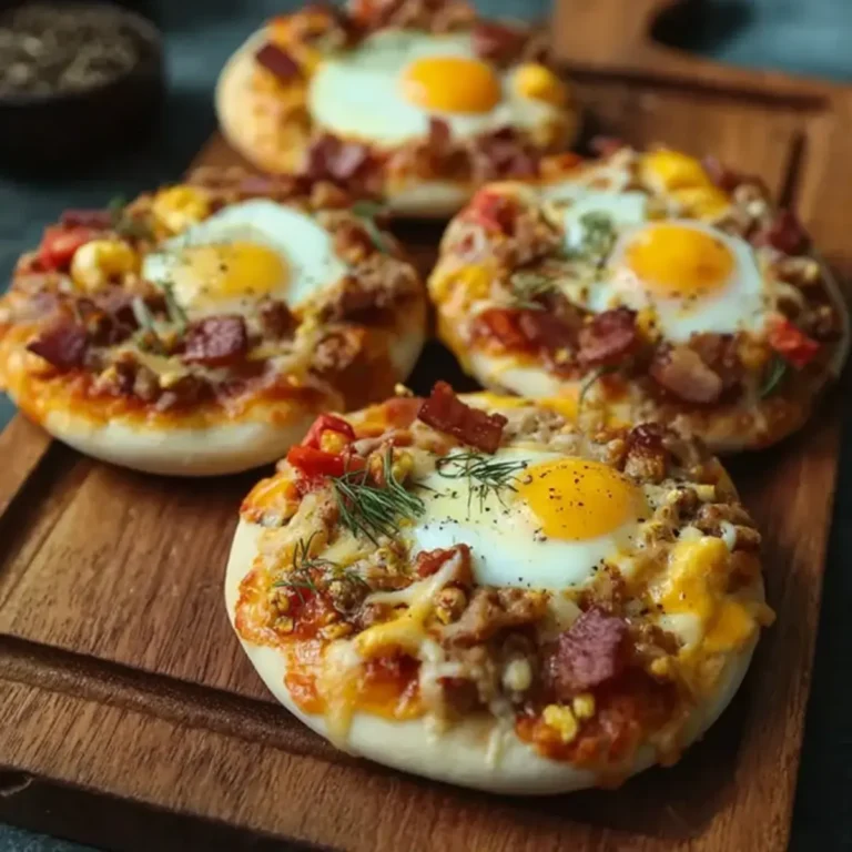 English Muffin Frühstückspizza