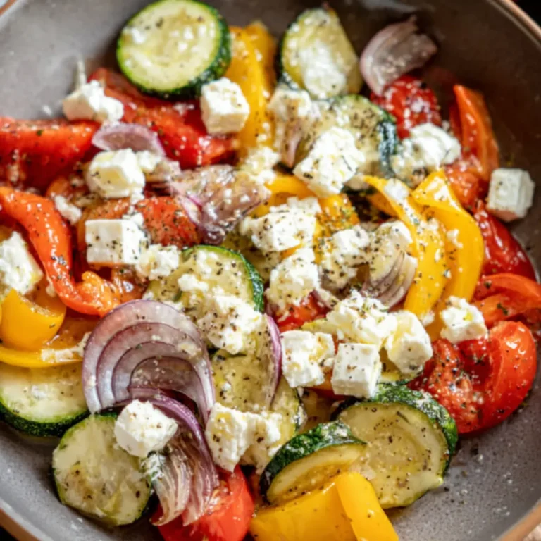 Gemüsepfanne mit Feta