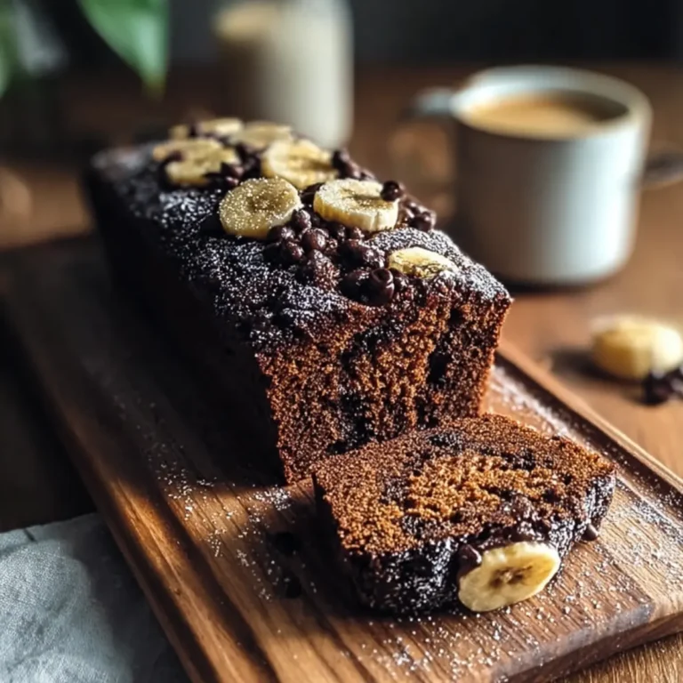 Genussvolles Schokoladen Espresso Bananenbrot