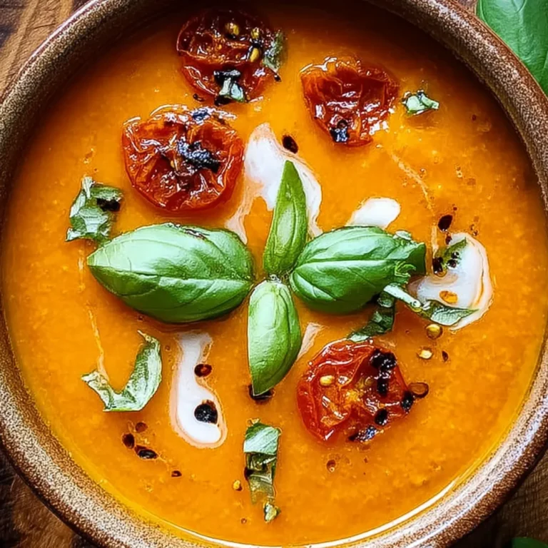 Geröstete Knoblauch Tomatensuppe