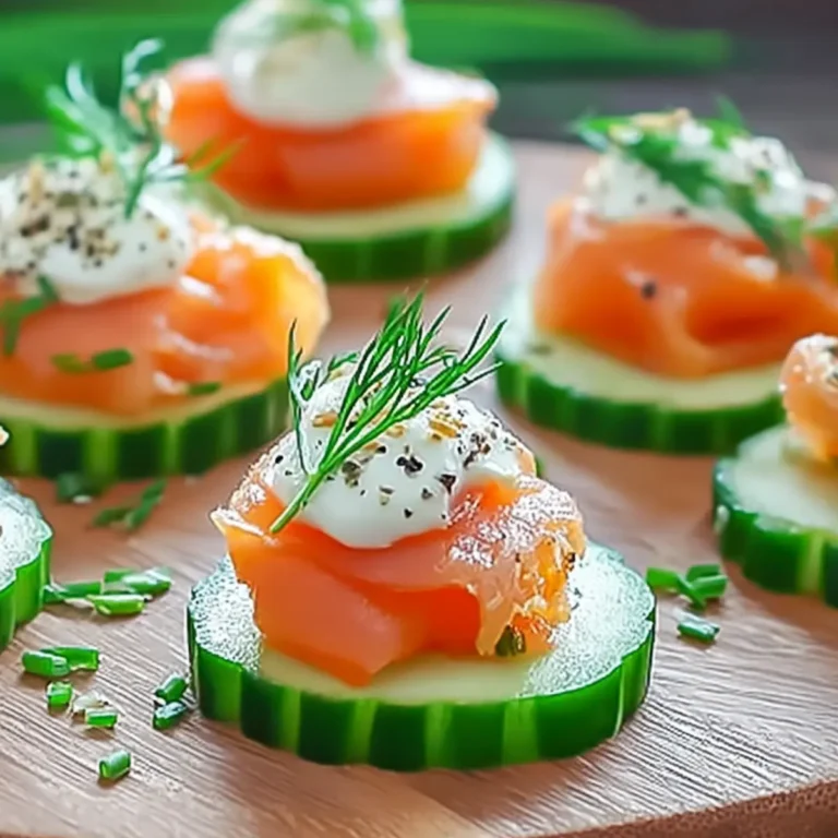 Gurken Räucherlachs Häppchen
