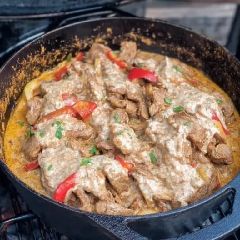 Gyros mit Metaxa Sauce aus dem DutchOven