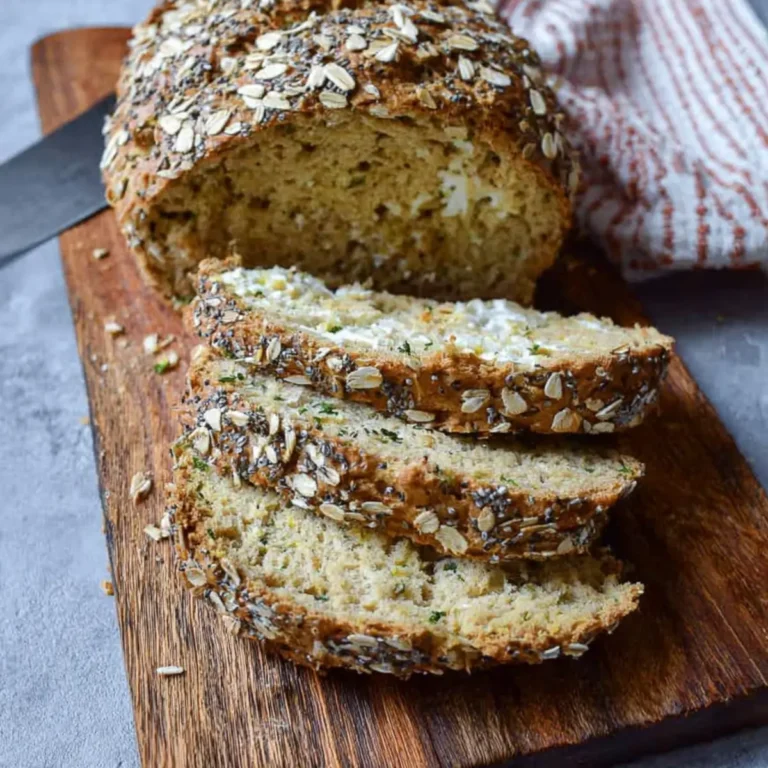 Haferflockenbrot mit Quark