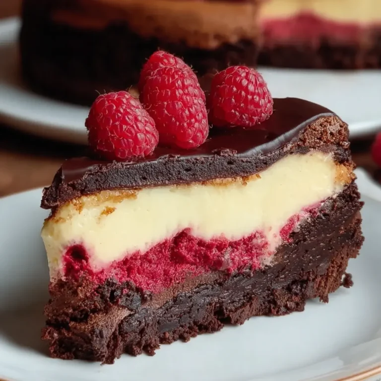 Himbeer Brownie Cheesecake