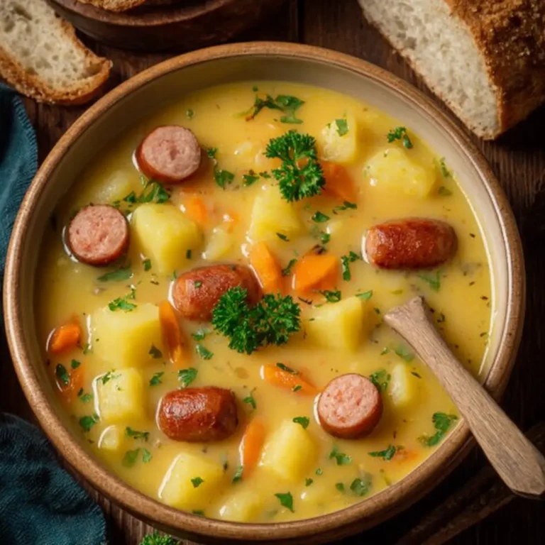 Kartoffelsuppe mit Würstchen