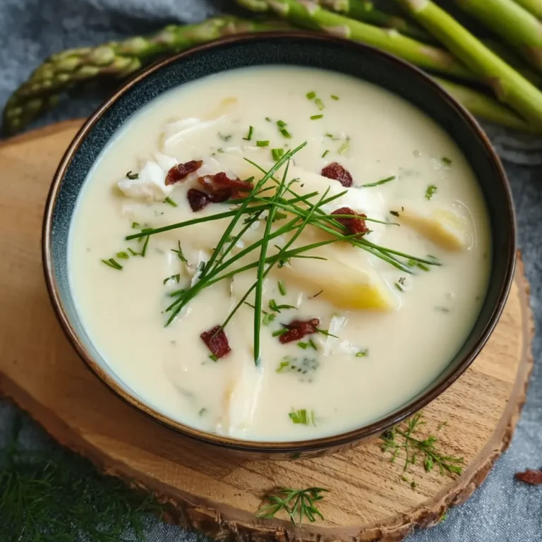 Klassische Spargelcremesuppe