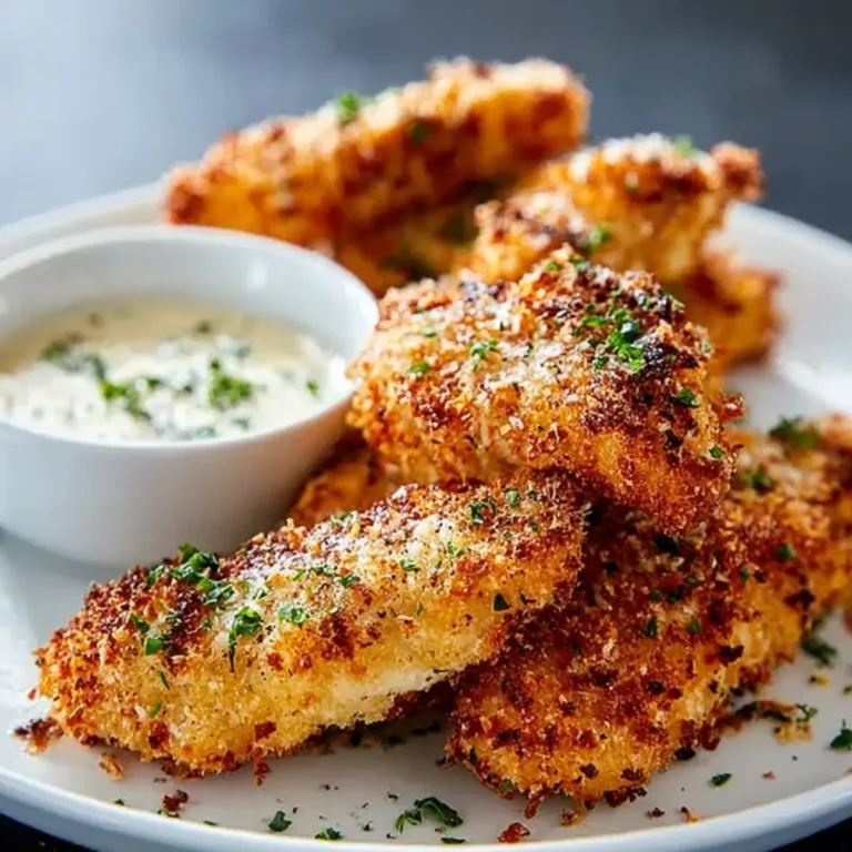 Knusprige Knoblauch Parmesan Hähnchen Tender