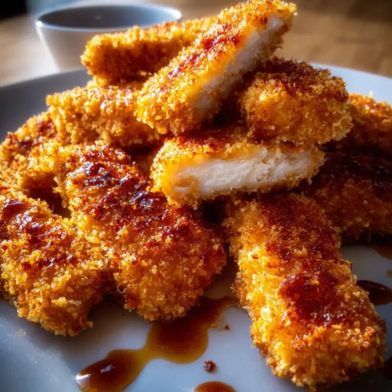 Knusprige Panko Hähnchenstreifen