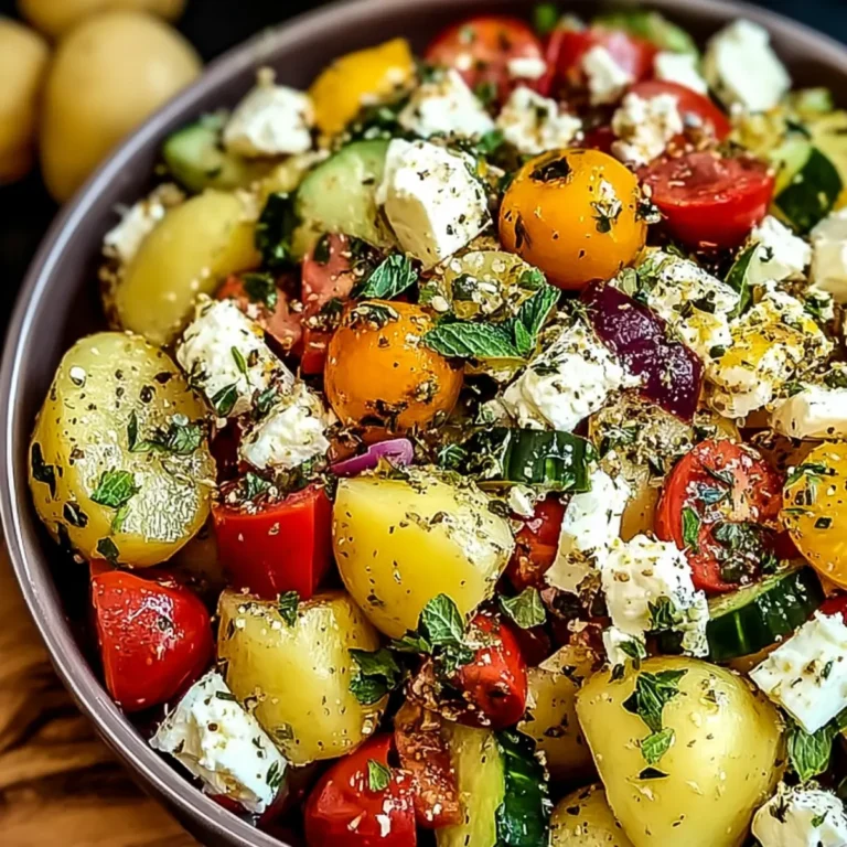 Mediterraner Kartoffelsalat mit Feta und Sumach