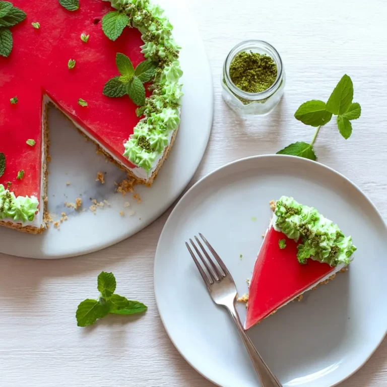 Melonenkuchen mit Joghurtcreme