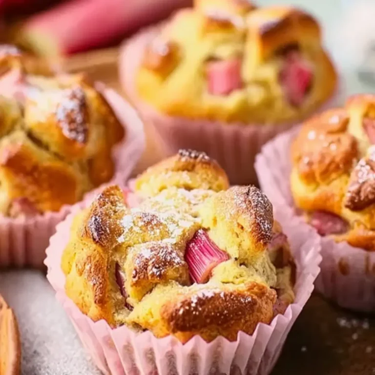 Muffins mit Rhabarber