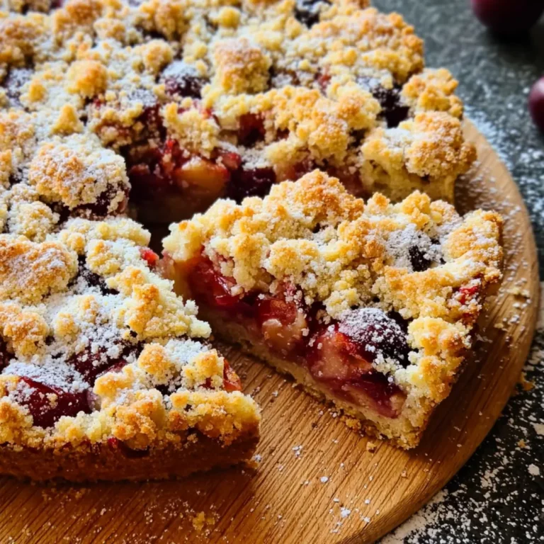 Pflaumenkuchen mit Streuseln