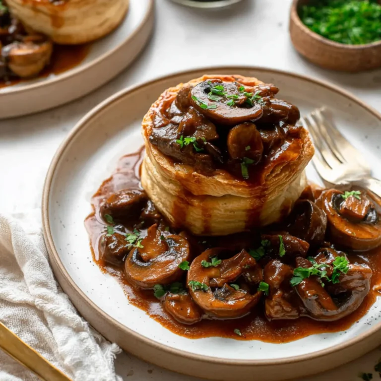 Pilzgulasch à la Bourguignonne