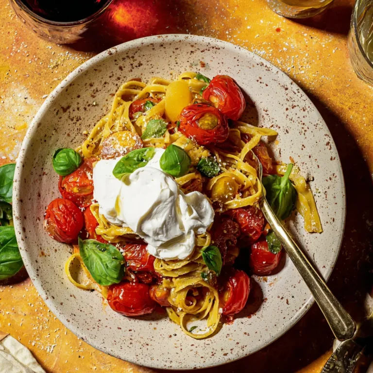 Sommer Pasta Aglio e Oglio Caprese