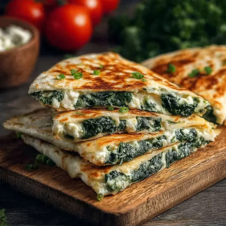 Spinat Feta Quesadillas