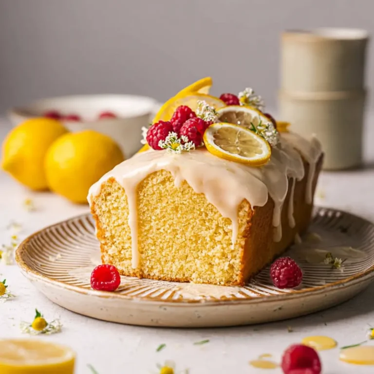Veganer Zitronen Gusskuchen