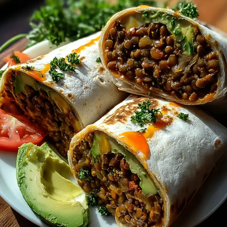 Vegetarische Burritos mit Linsen und Walnüssen