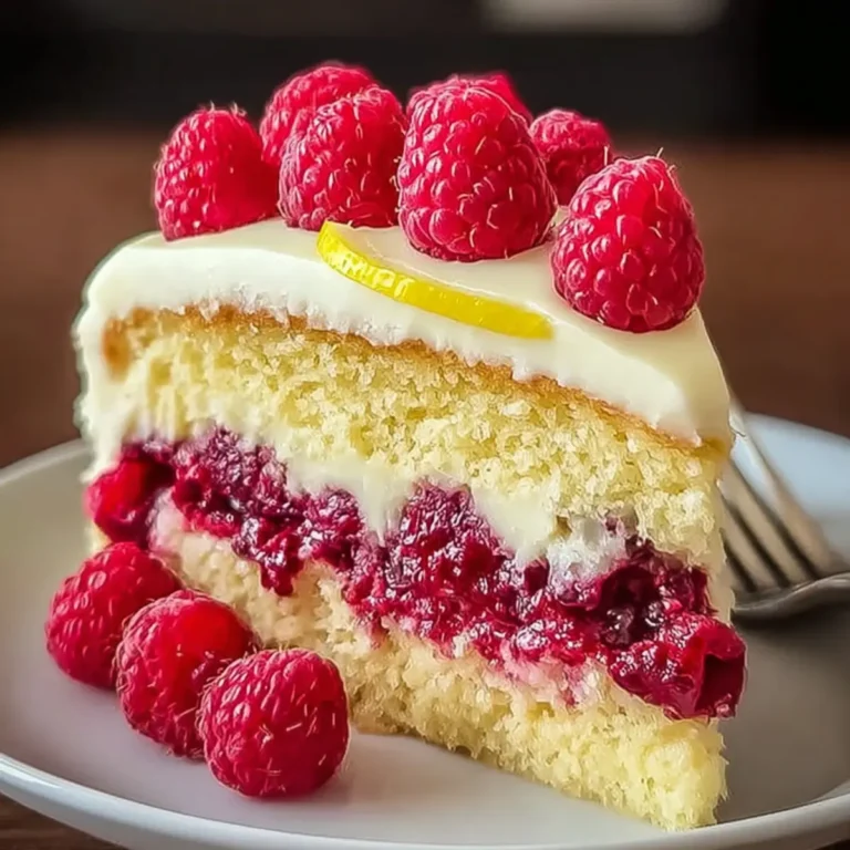 Zitronen Himbeer Kuchen