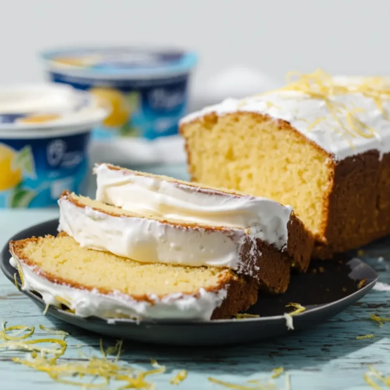 Zitronen Kuchen mit Mascarpone Joghurt