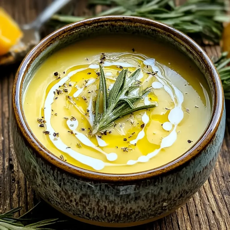 Zitronen Rosmarin Weißbohnensuppe