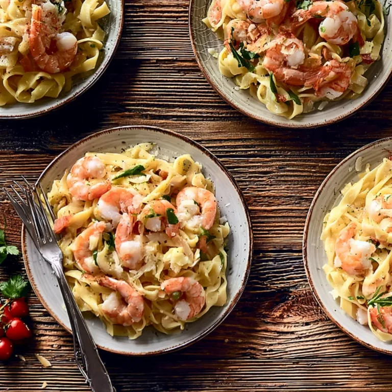 Bandnudeln mit Scampi